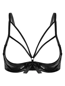 IEFiEL Reggiseno Da Donna Lingerie Aperto Bikini Bra Brasiliana Push Up