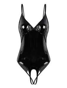 Freebily Wetlook Body Donna Sexy Hot Aperto Per Sesso Reggiseno Sexy