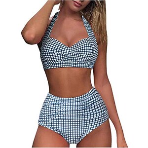 Noagenjt Bikini Donna Mare Brasiliana Vita Alta Bikini Donna Costume Da