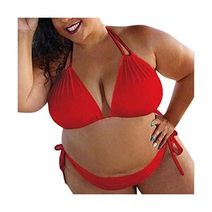 Modaworld Donna Costume Da Bagno Due Pezzi Taglie Forti Bikini Set