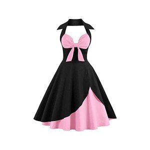 IWEMEK Abito Donna Anni 50 Vintage Anni 60 Vestiti Floreale Cocktail