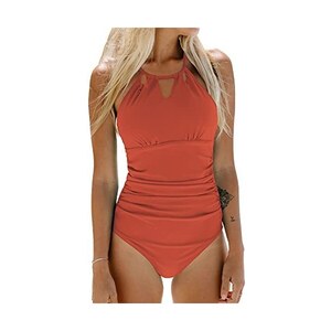 Cupshe Ba Ador Para Mujer Reductora Barriga Cutout Cuello Alto Traje De