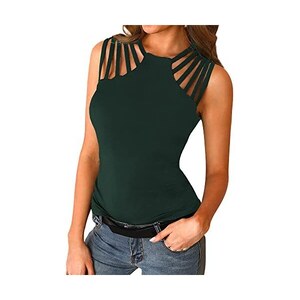 IMixCity Canotte Donna Senza Maniche Canotta Crop Tops Estivo Magliette