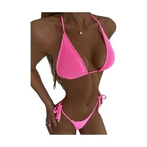 ORANDESIGNE Costume Da Bagno Donna Micro Bikini String Brasiliana Mini