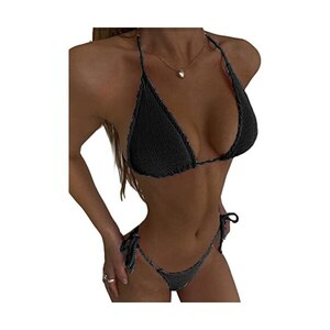 Orandesigne Costume Da Bagno Donna Micro Bikini String Brasiliana Mini