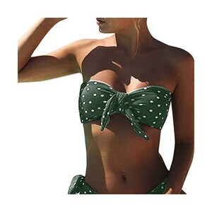 Tuopuda Costumi Da Bagno Donna Bikini Set Dot Printing Costume Mare Due