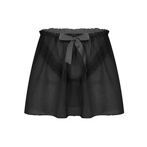 Tiaobug Minigonna Uomo In Tulle Trasparente Sissy Lingerie Uomo Sexy