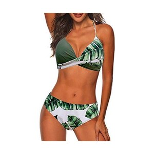 Chechury Donna Costume Da Bagno Push Up Imbottito Reggiseno Bikini Due