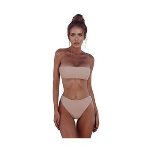 Lcpddajlspig Bikini Donna Imbottito Mare Vita Alta Costumi Da Bagno