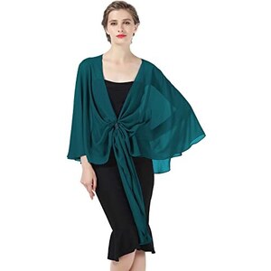 Beautelicate Scialle Stola Di Chiffon Donna Elegante Cerimonia Sciarpe