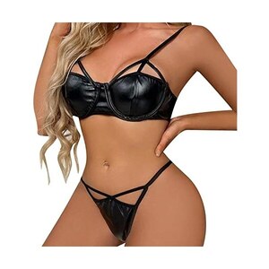 Jabidoos Intimo Sexy Donna Corsetto Pelle Intimo Donna Hot Lingerie