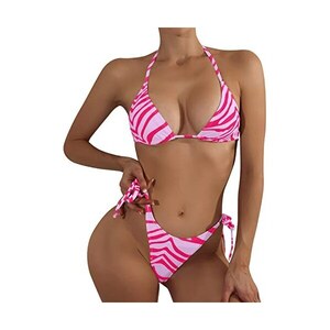 Liyuera Costume Bikini Da Donna A Coste Con Perizoma Sfacciato