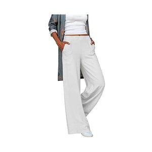 Orandesigne Pantaloni Donna Eleganti Vita Alta Gamba Larga Lunghi