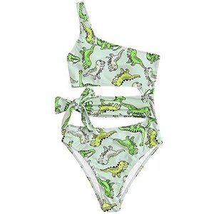 Ghemdilmn Costume Da Bagno Bikini Con Stampa Donna Costume Da Bagno