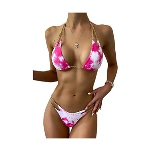 Orandesigne Costume Da Bagno Donna Sexy Triangolo Bikini Due Pezzi