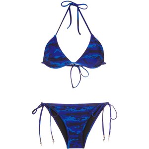 Andrea Bogosian Set Bikini Con Stampa Blu Stileo It