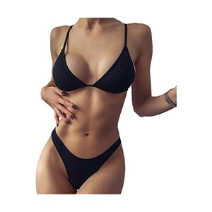 Vioyavo Bikini Set Tinta Unita Push Up Costumi Da Bagno Pezzi