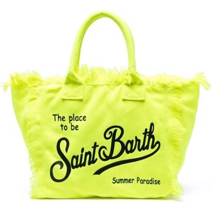 MC2 Saint Barth Borsa Da Spiaggia Vanity Con Stampa Giallo Stileo It