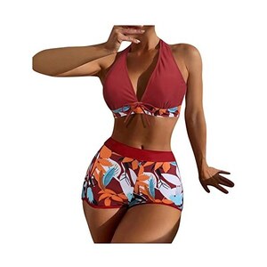 SamMoSon Bikini Donna Sexy Push Up Taglia Forte Swimwear Costume