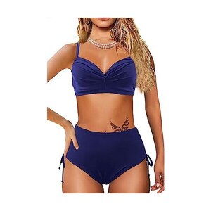 NLAND Costume Da Bagno Push Up Donna Due Pezzi Regolabile Bikini Set