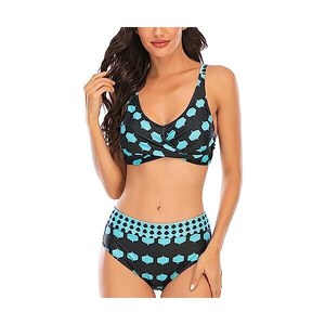 Nograx Bikini Triangolo Donna Nuovo Set Di Bikini Con Stampa A Strisce