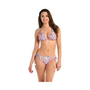 La Blanca Top Bikini Da Donna Con Scollo All Americana Multi Pebble