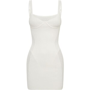 Dion Lee Abito Corto Serpent Bianco Stileo It