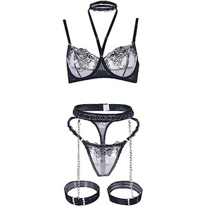 Cewifo Lingerie Donna Body Abito Sexy Donna Bianco Biancheria Intima