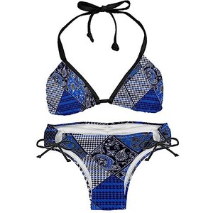 Suojapuku Bikini Da Donna Costume Da Bagno A Due Pezzi Motivo Etnico A