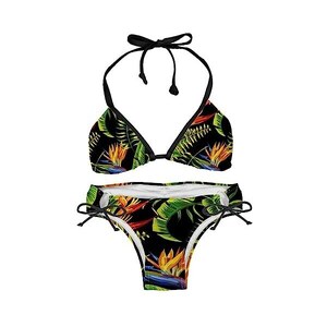 Suojapuku Bikini Da Donna Costume Da Bagno A Due Pezzi Foglie Floreali