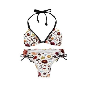 Suojapuku Bikini Da Donna Costume Da Bagno A Due Pezzi Fiore Dell