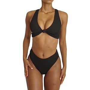 TTPSRY Donna Costume Da Bagno Nodo Anteriore Triangolo Bikini Due Pezzi