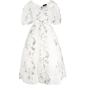 Simone Rocha Abito Lungo Con Paillettes Bianco Stileo It