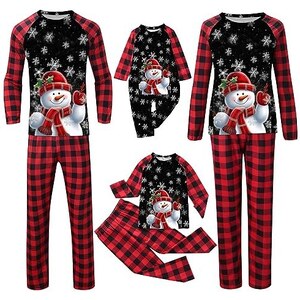 LDZYXY Pigiama Di Natale Famiglia Christmas Pyjama Completo Papa Figlio