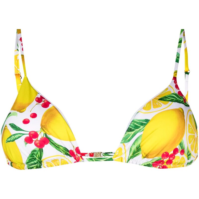 MC2 Saint Barth Top Bikini Con Stampa Lemon Taste Giallo Stileo It