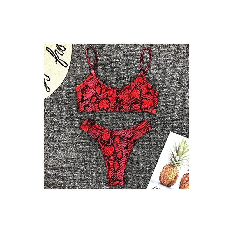 Mrlion Costume Da Bagno Perizoma Leopardo Donna Set Bikini Sexy