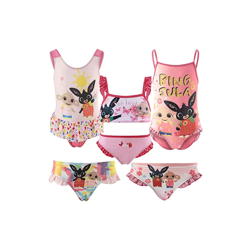 Bing Bunny Bambina Costume Da Bagno Slip Monokini Bikini Pezzi