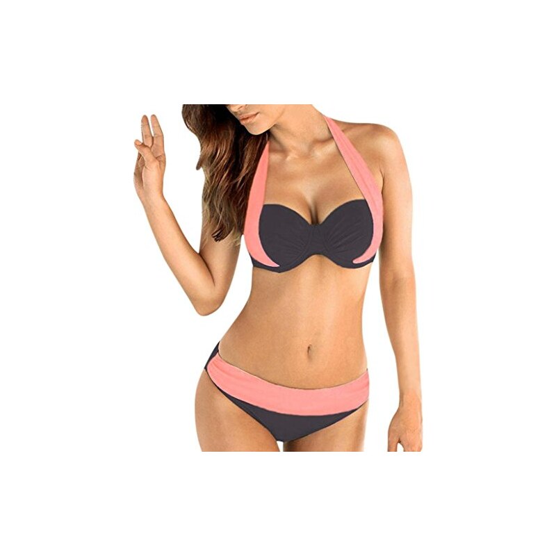 Yuson Girl Bikini Donna Costume Da Bagno Senza Spalline Vita Bassa