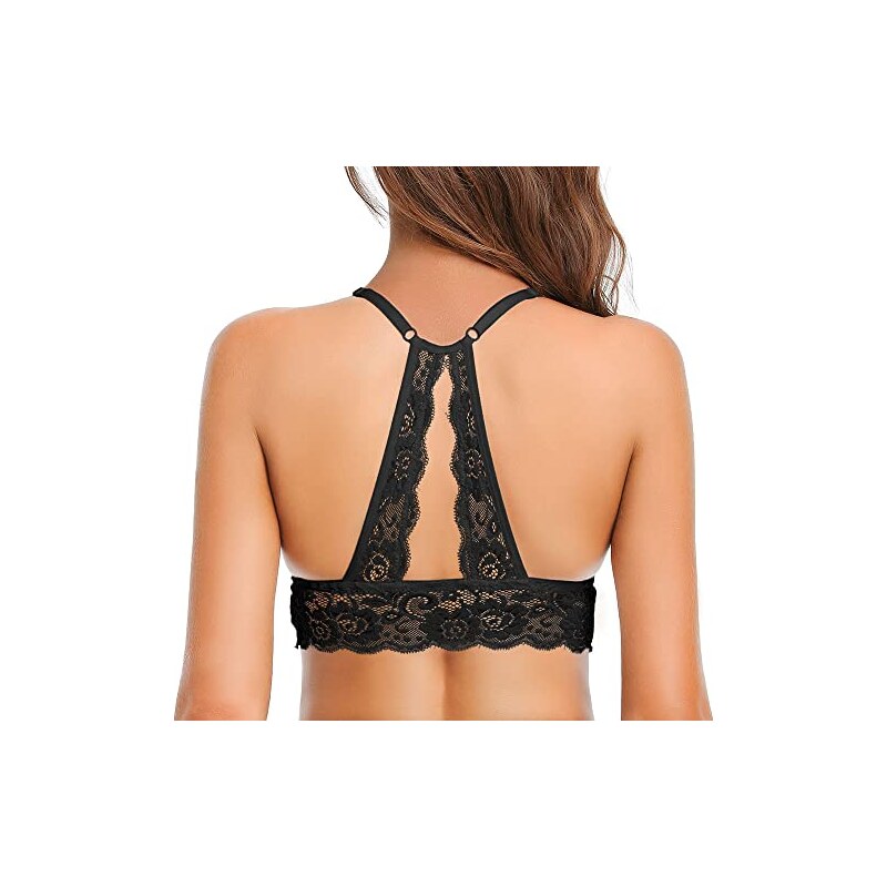 Shekini Bralette Donna Reggiseno A Triangolo In Pizzo Bralette Non