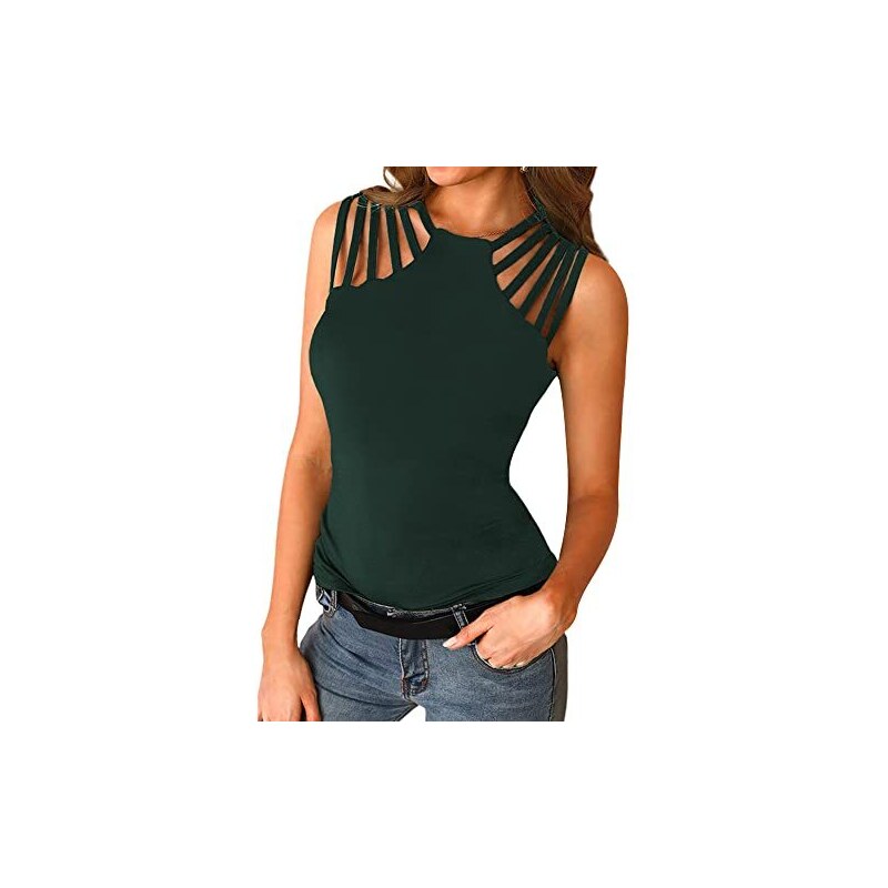 IMixCity Canotte Donna Senza Maniche Canotta Crop Tops Estivo Magliette