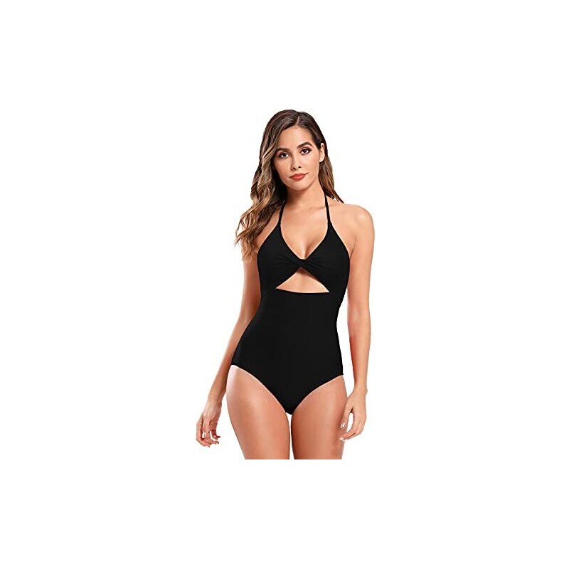 Shekini Donna Costume Da Bagno Intero Scollo A V Backless Cutout