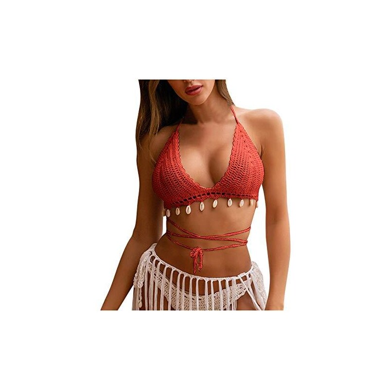 Modaworld Top All Uncinetto Con Costume Da Bagno Bikini Due Pezzi