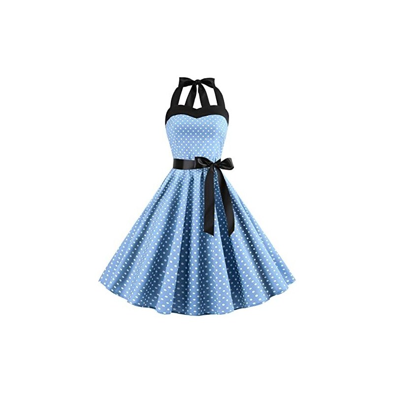 Iwemek Abito Vintage Anni Da Donna Retr Rockabilly Pin Up Elegante