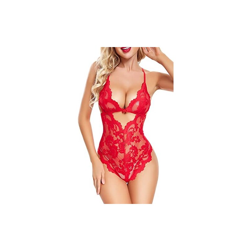 ADSEXY Intimo Donna Sexy Lingerie Pizzo Body Da Donne Spalline