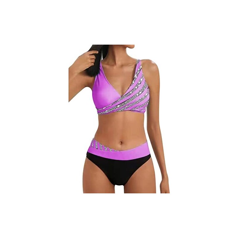 Kobilee Bikini Donna Sexy Push Up Taglia Forte Swimwear Costume Piscina