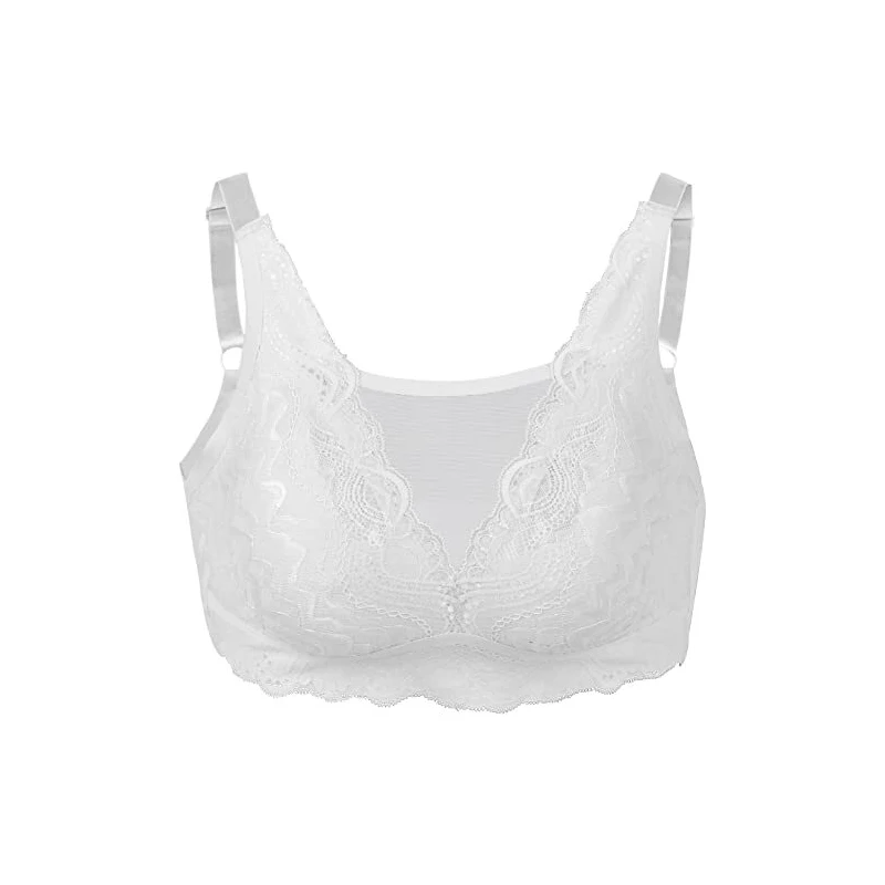 Vollence Reggiseno Per Mastectomia Semi Trasparente Con Tasche Per