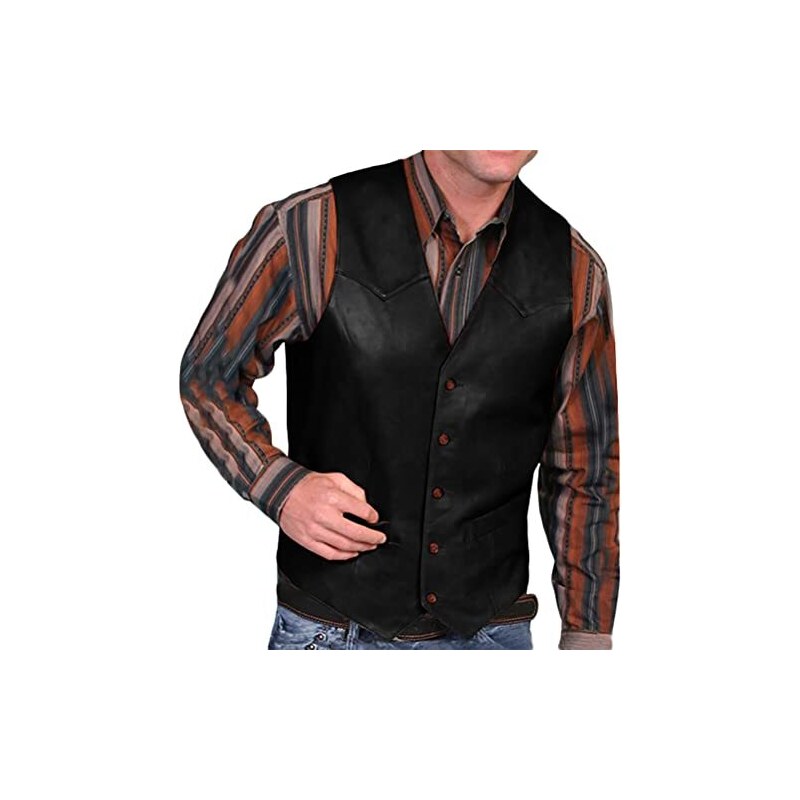 Onsoyours Gilet Da Abito Da Uomo Elegante Scozzese Tweed Slim Fit