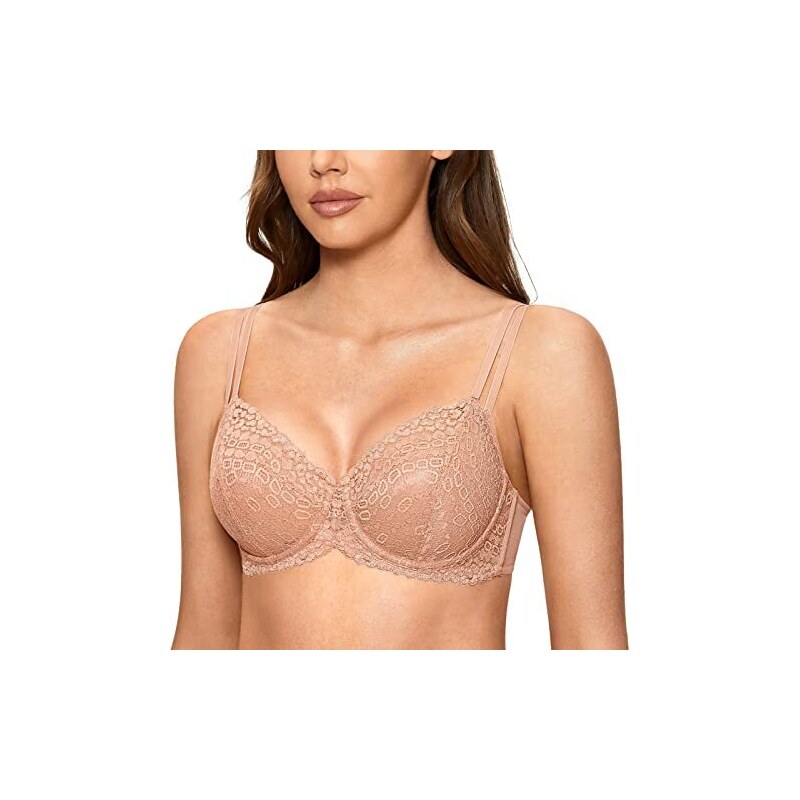 Dobreva Donna Reggiseno Pizzo Ssxy Senza Imbottitura Con Ferretto Crema