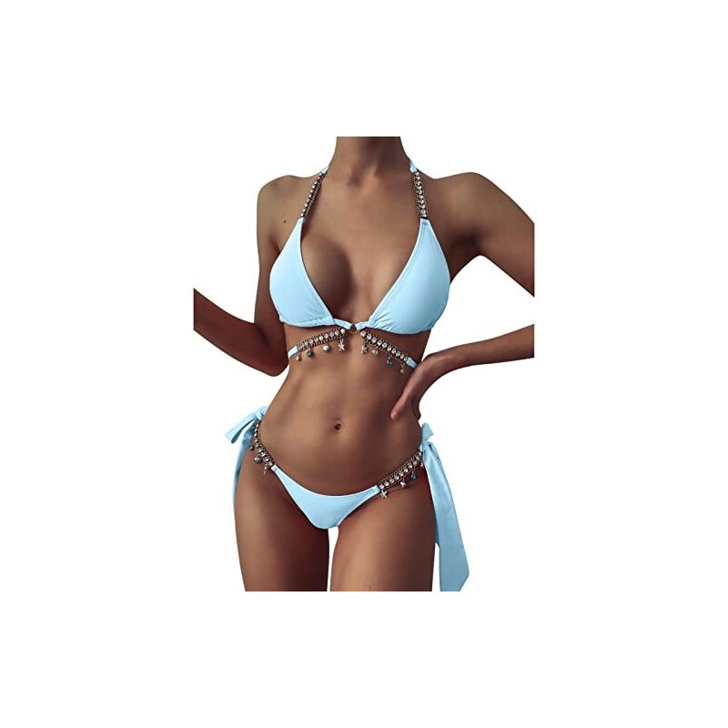 Kobilee Bikini Donna Sexy Push Up Swimwear Taglia Forte Beachwear Due