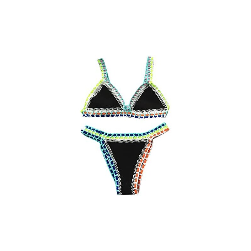 Daikascbny Swimwear Donna Estiva Due Pezzi Set Taglia Forti Brasiliana